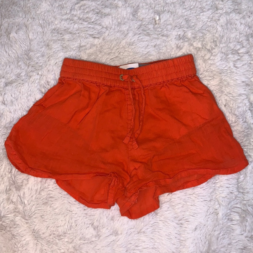 Old navy orange shorts 12-18 months